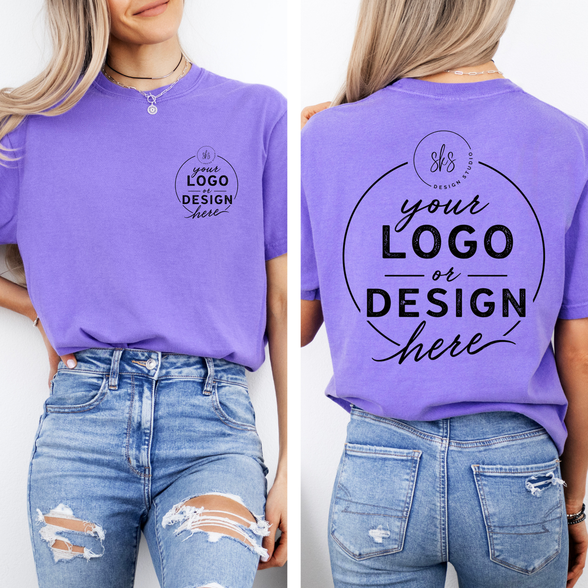 CUSTOM LOGO | Unisex T-Shirt [COMFORT COLORS]