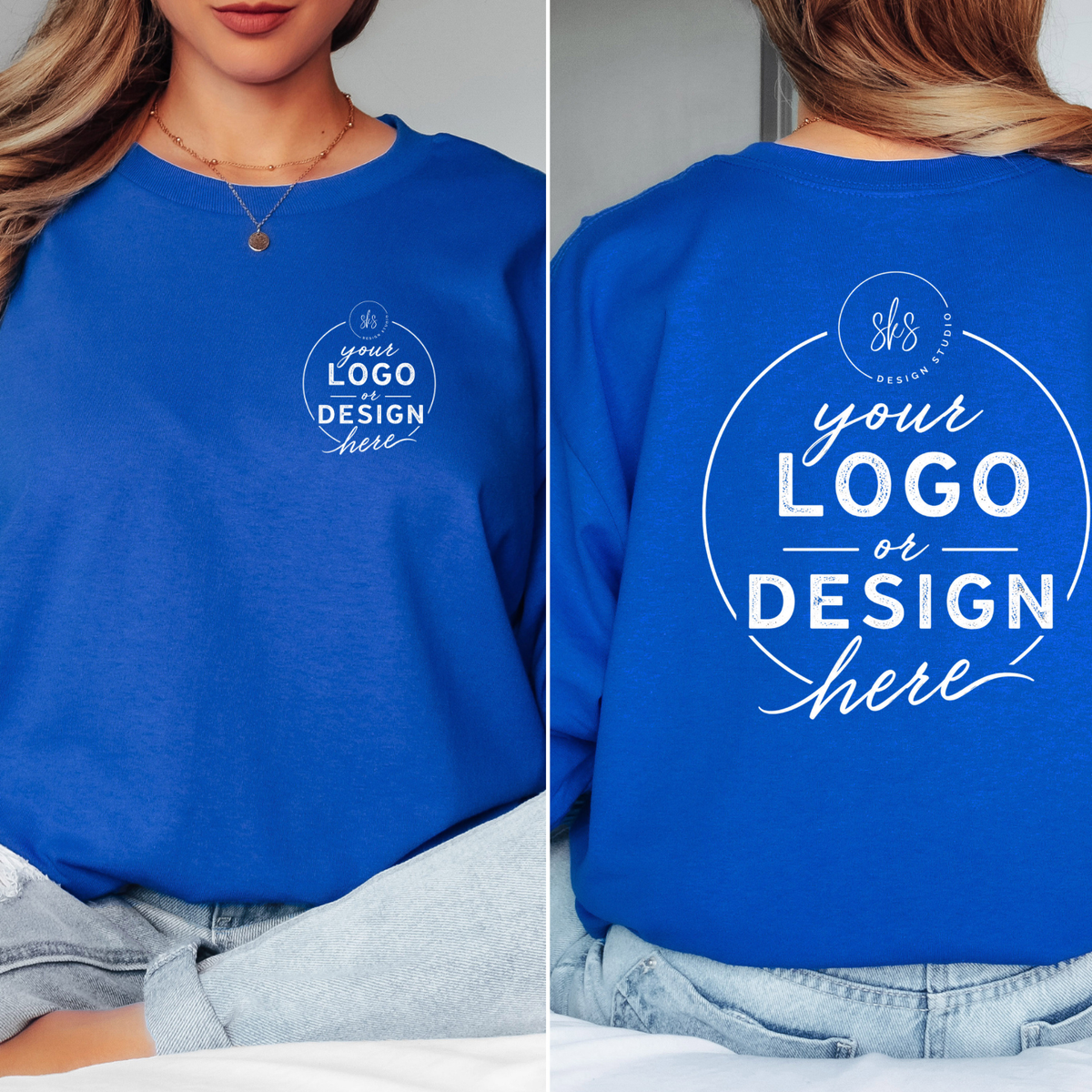 CUSTOM LOGO | Unisex Long Sleeve Shirt [GILDAN]