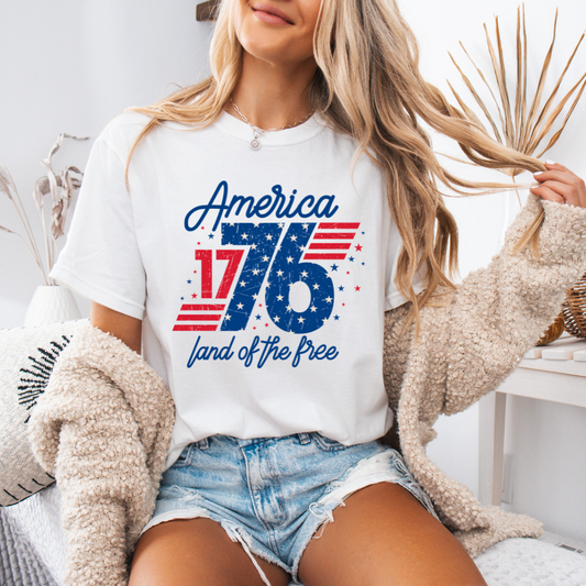 America Land of the Free | Unisex T-Shirt [COMFORT COLORS]