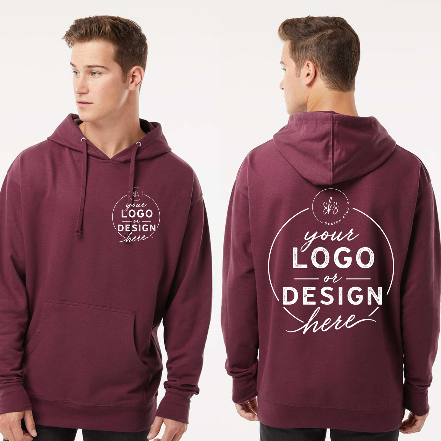 CUSTOM LOGO | Unisex Hoodie [INDEPENDENT TRADING CO.]