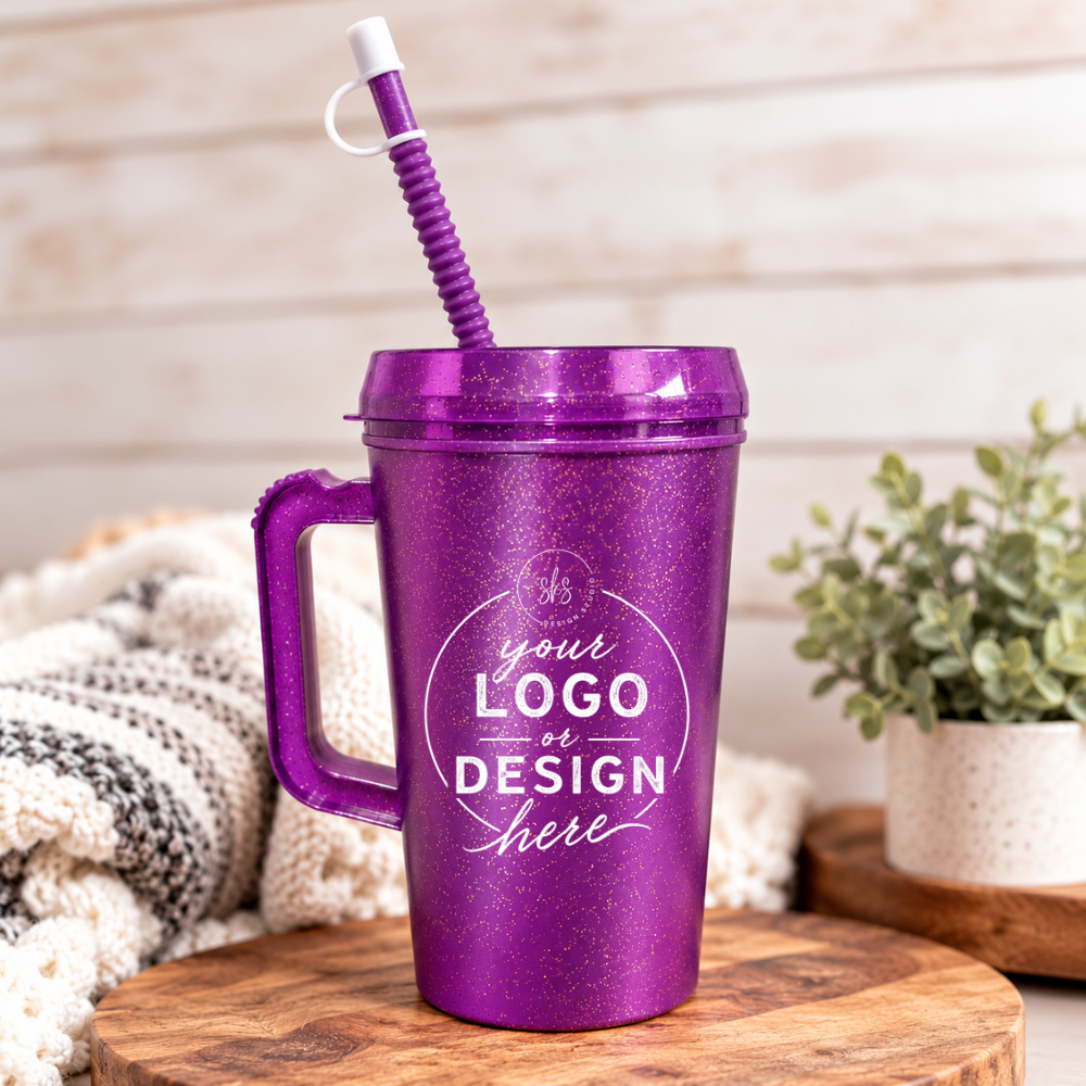 CUSTOM LOGO | UVDTF | 34oz Mega Trucker Mug