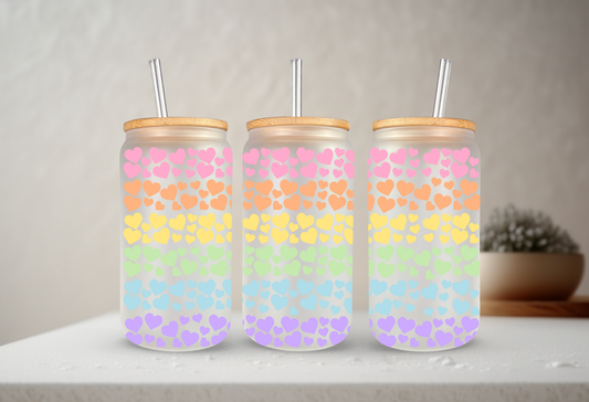 Rainbow Hearts | UVDTF Cup Wrap 20oz
