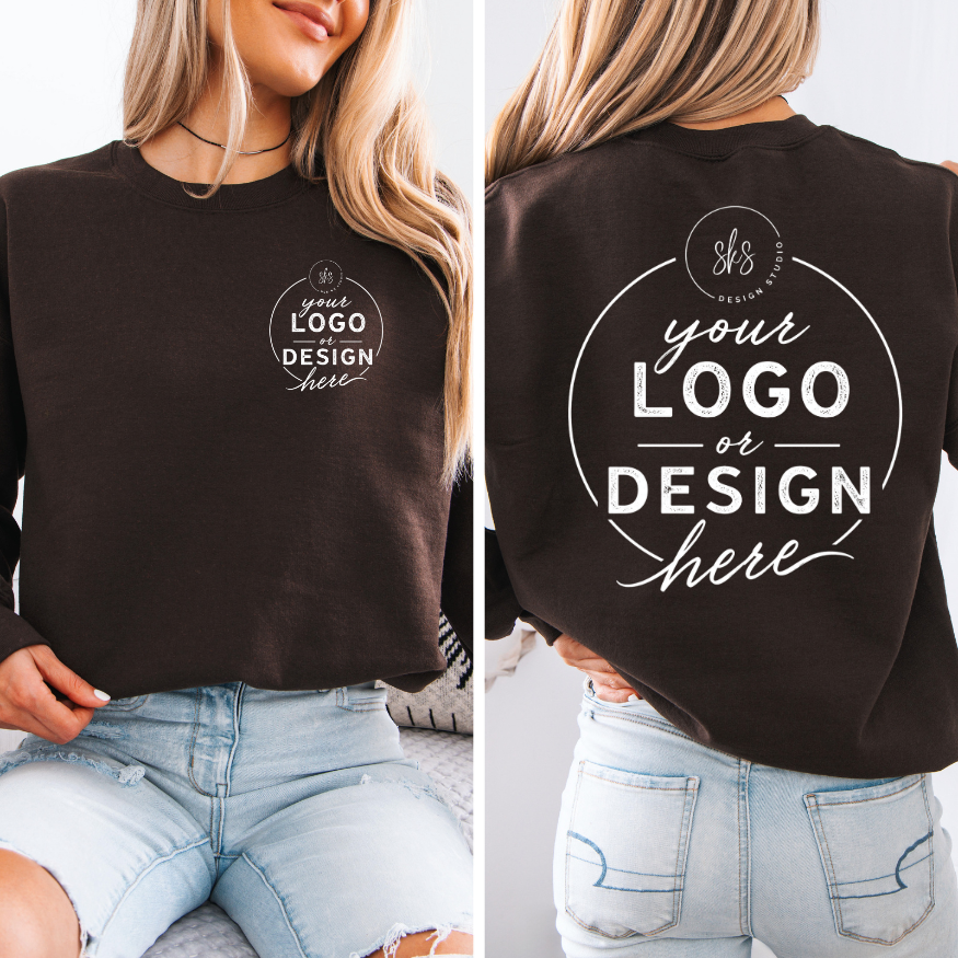 CUSTOM LOGO | Unisex Crewneck Sweatshirt [GILDAN]