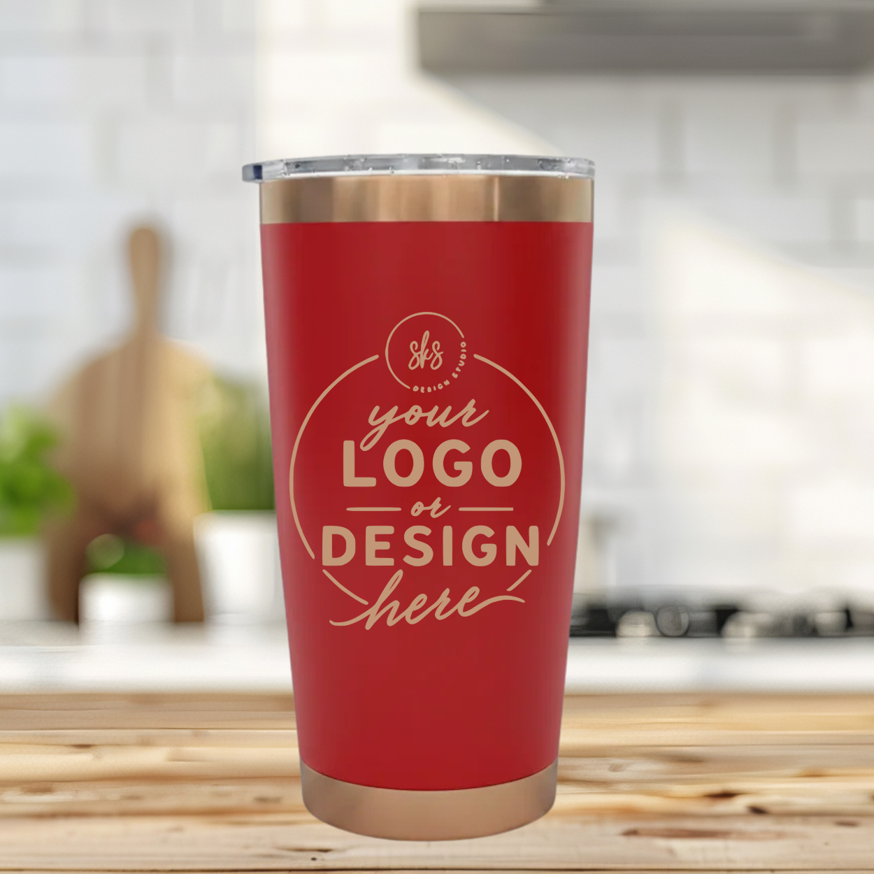 CUSTOM LOGO | ENGRAVED | 20oz Stainless Steel Tumbler