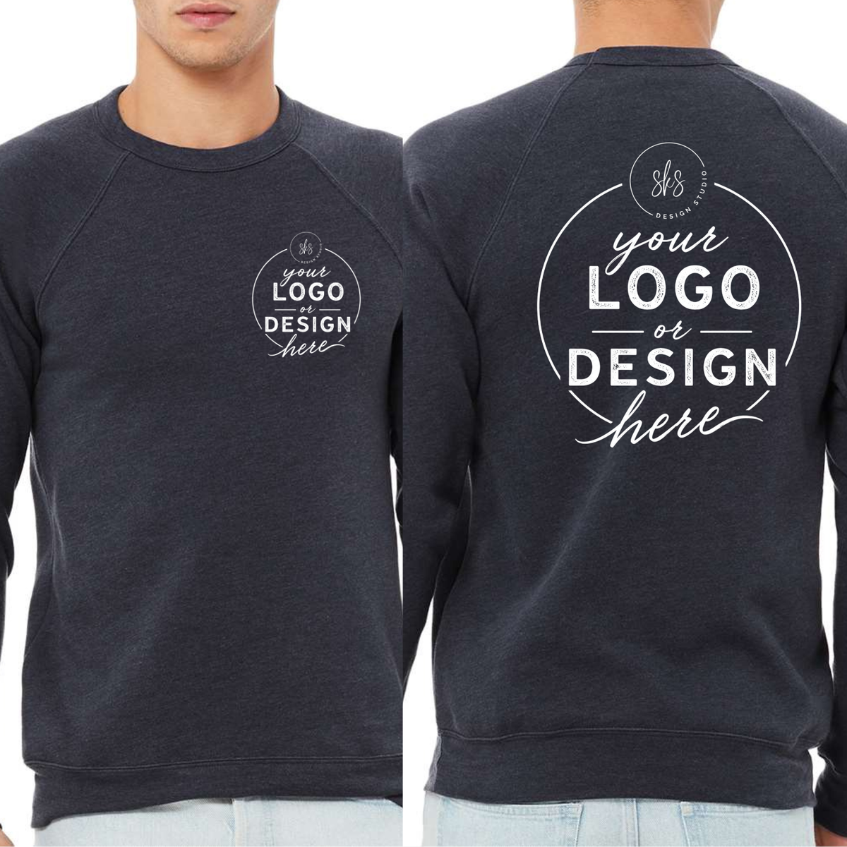CUSTOM LOGO | Unisex Crewneck Sweatshirt [BELLA CANVAS]
