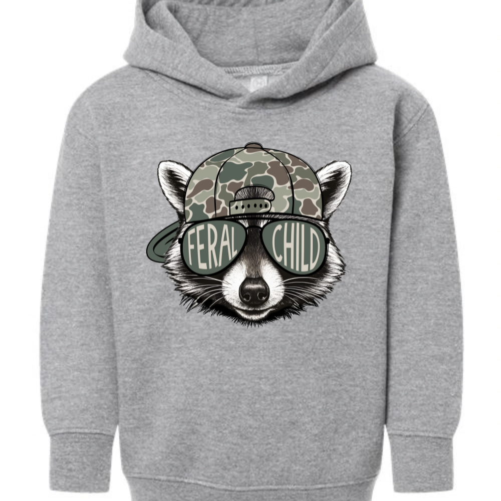 Feral Child | Toddler Pullover Hoodie Sweatshirt [RABBIT SKINS]
