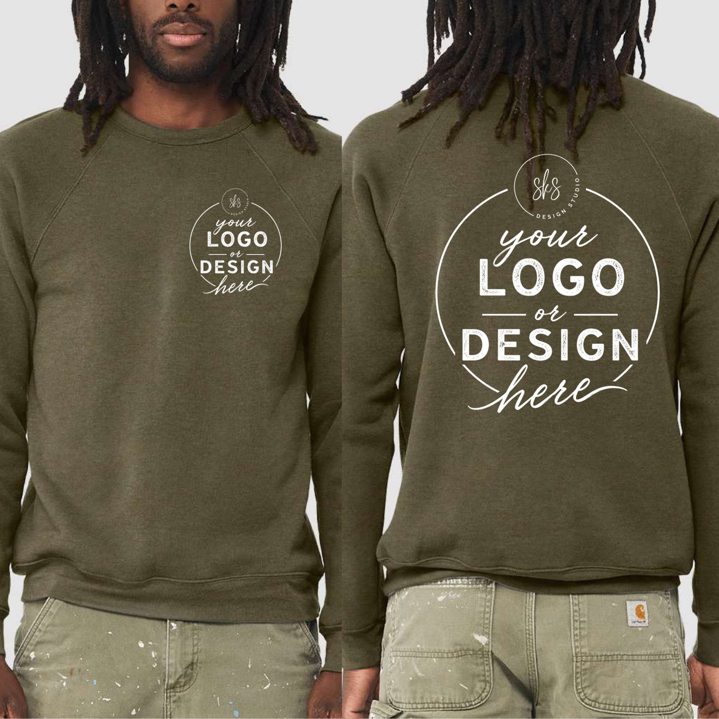 CUSTOM LOGO | Unisex Crewneck Sweatshirt [BELLA CANVAS]