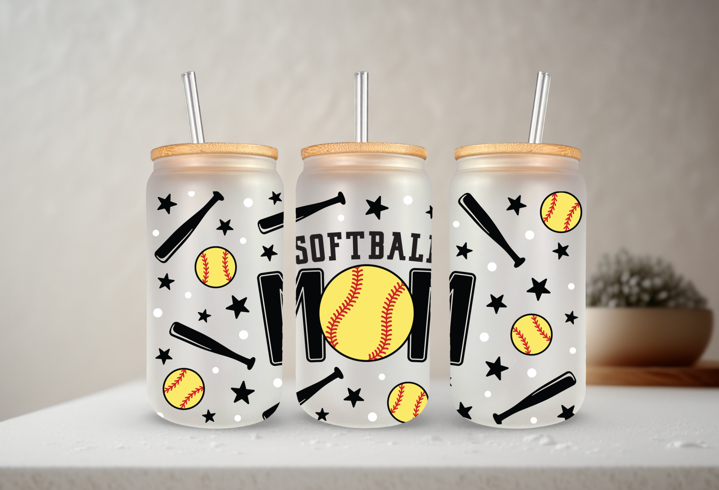 Softball Mom | UVDTF Cup Wrap 20oz
