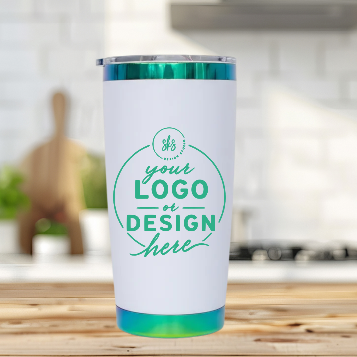 CUSTOM LOGO | ENGRAVED | 20oz Stainless Steel Tumbler