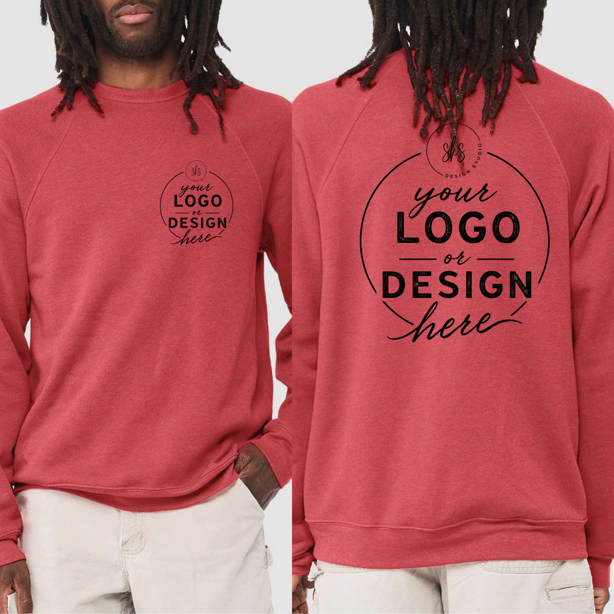 CUSTOM LOGO | Unisex Crewneck Sweatshirt [BELLA CANVAS]