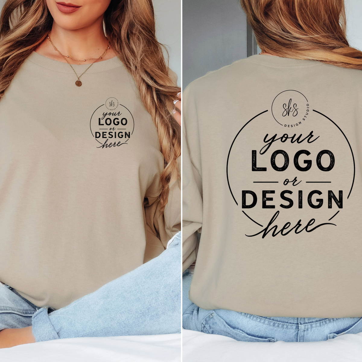 CUSTOM LOGO | Unisex Long Sleeve Shirt [GILDAN]
