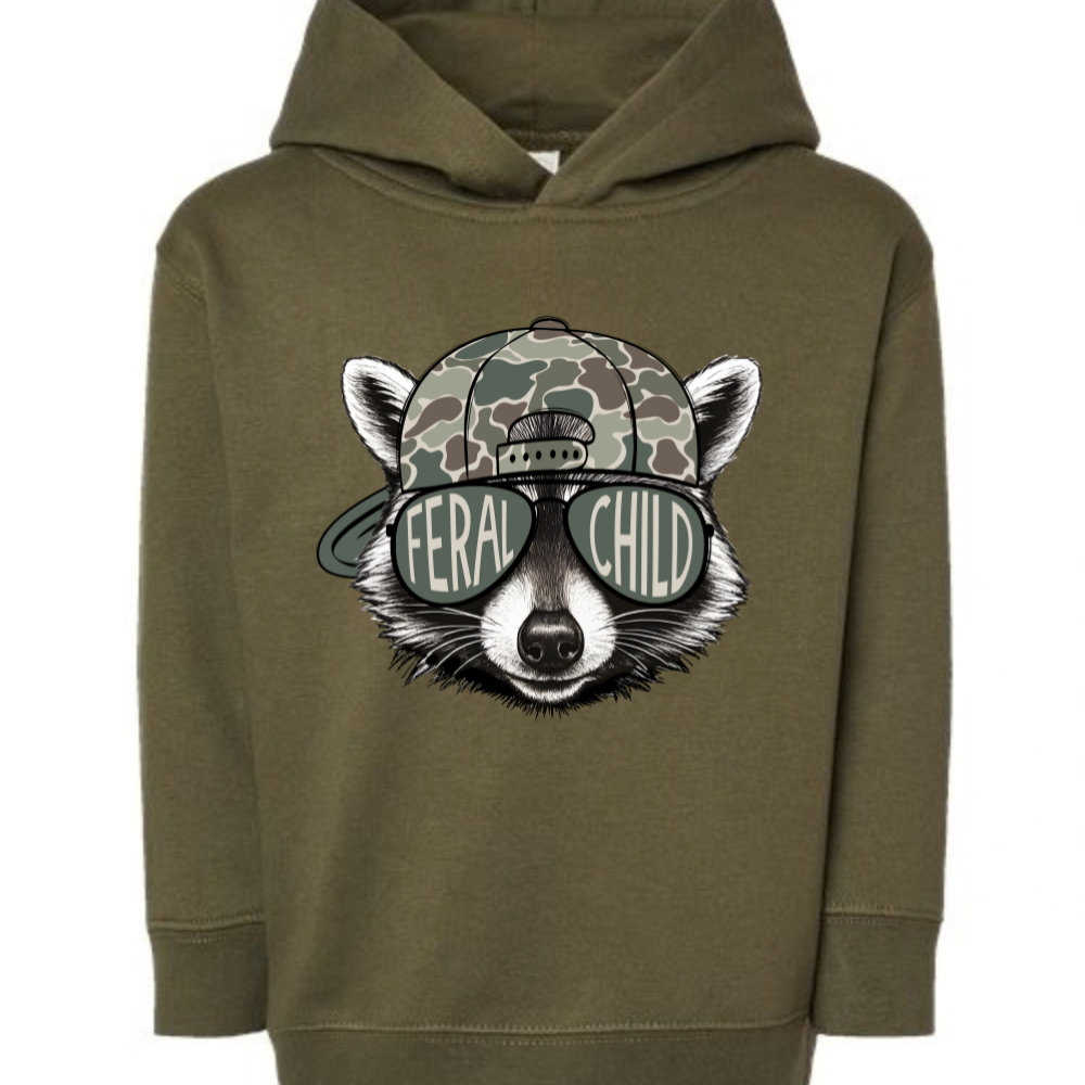Feral Child | Toddler Pullover Hoodie Sweatshirt [RABBIT SKINS]