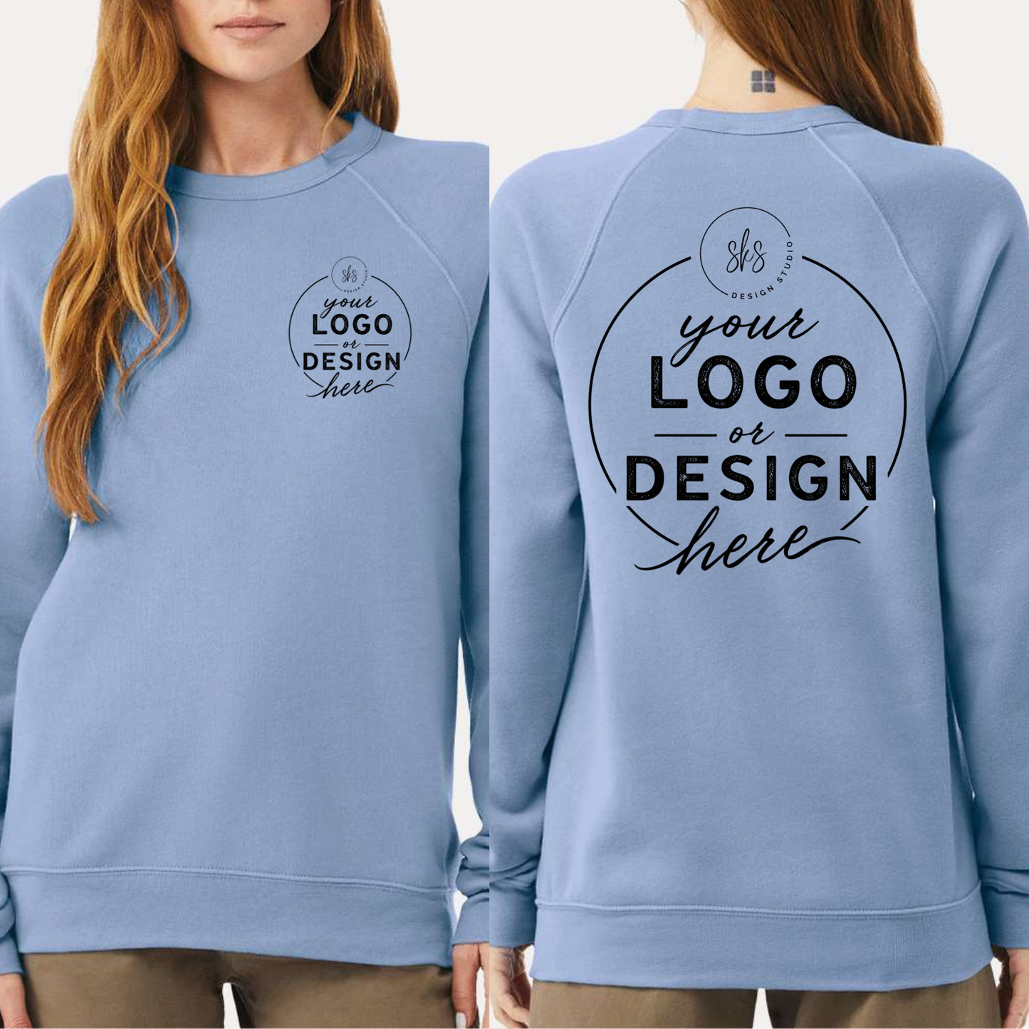 CUSTOM LOGO | Unisex Crewneck Sweatshirt [BELLA CANVAS]