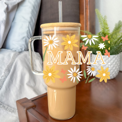 Summer Meadow - Mama | UVDTF Cup Wrap 40oz