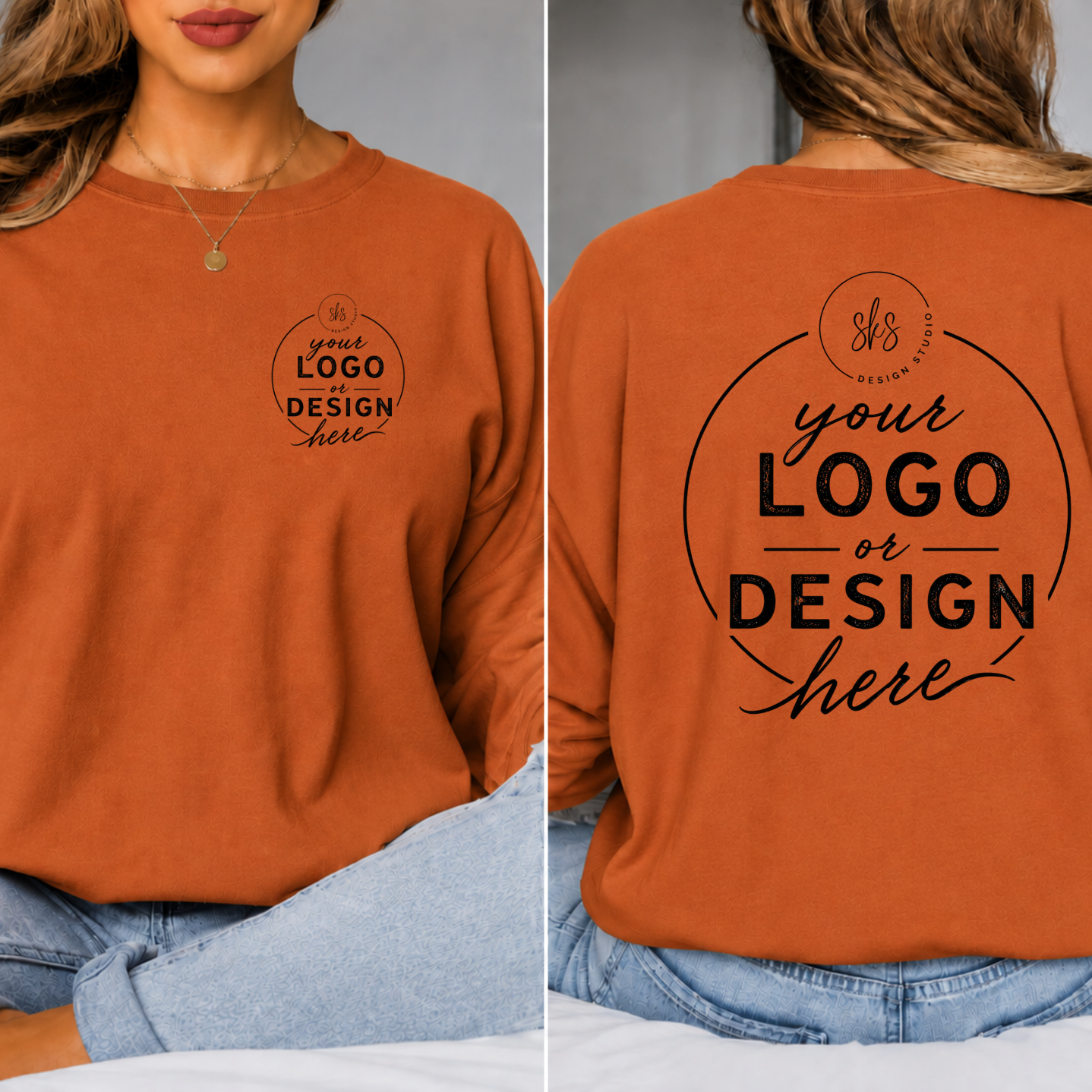 CUSTOM LOGO | Unisex Long Sleeve Shirt [GILDAN]