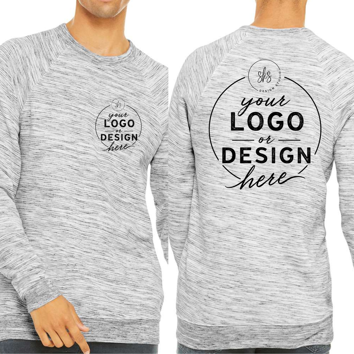 CUSTOM LOGO | Unisex Crewneck Sweatshirt [BELLA CANVAS]