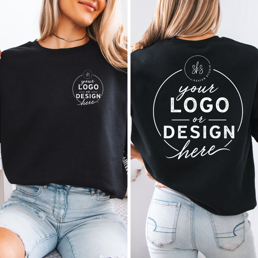 CUSTOM LOGO | Unisex Crewneck Sweatshirt [GILDAN]