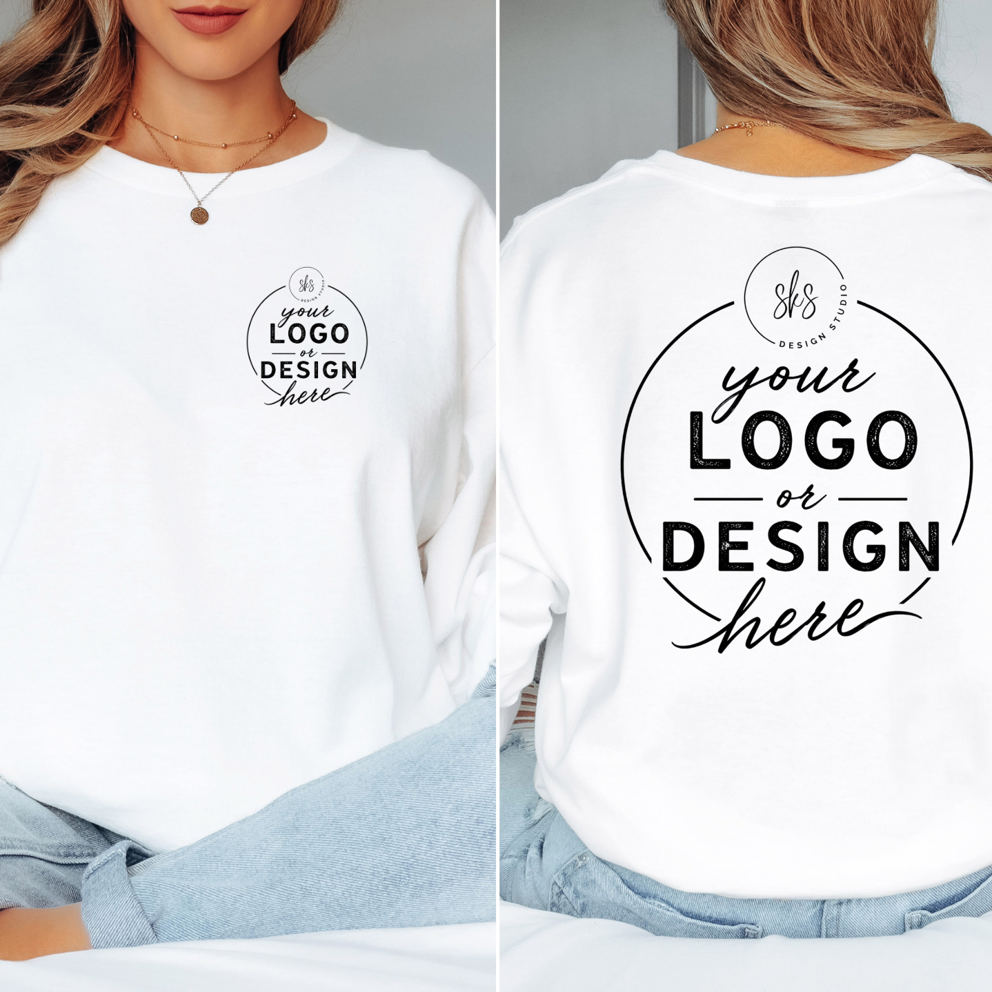CUSTOM LOGO | Unisex Long Sleeve Shirt [GILDAN]