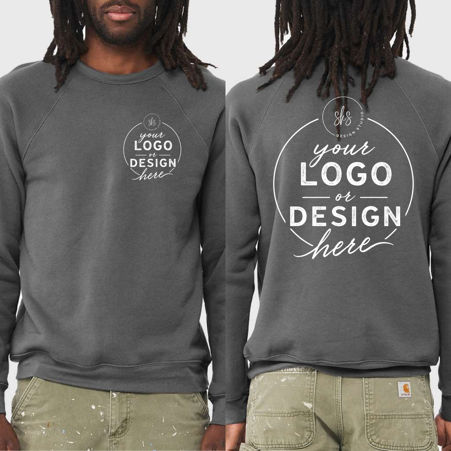 CUSTOM LOGO | Unisex Crewneck Sweatshirt [BELLA CANVAS]