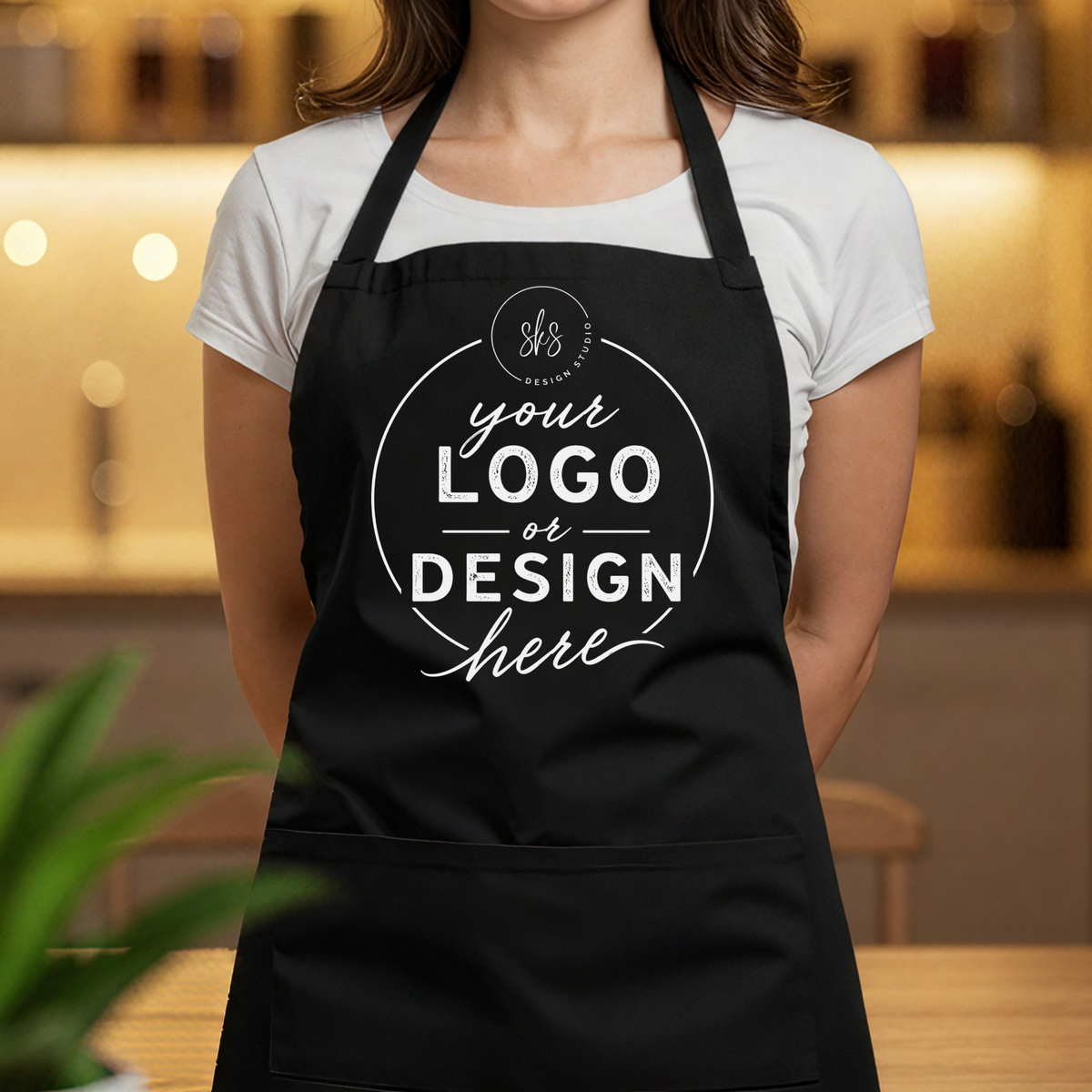 CUSTOM LOGO | Apron with Pocket