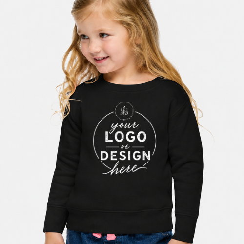CUSTOM LOGO | Toddler Crewneck Sweatshirt [RABBIT SKINS]