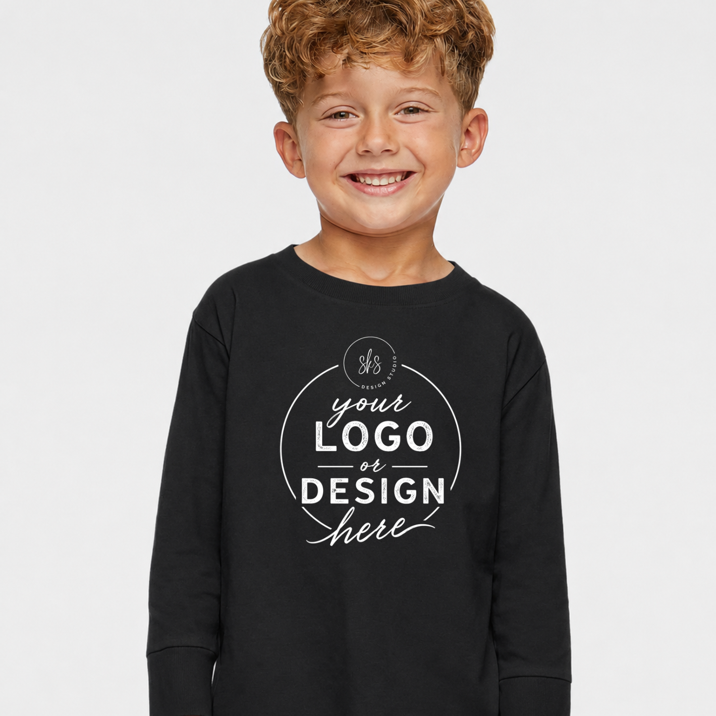 CUSTOM LOGO | Toddler Long Sleeve Shirt [RABBIT SKINS]