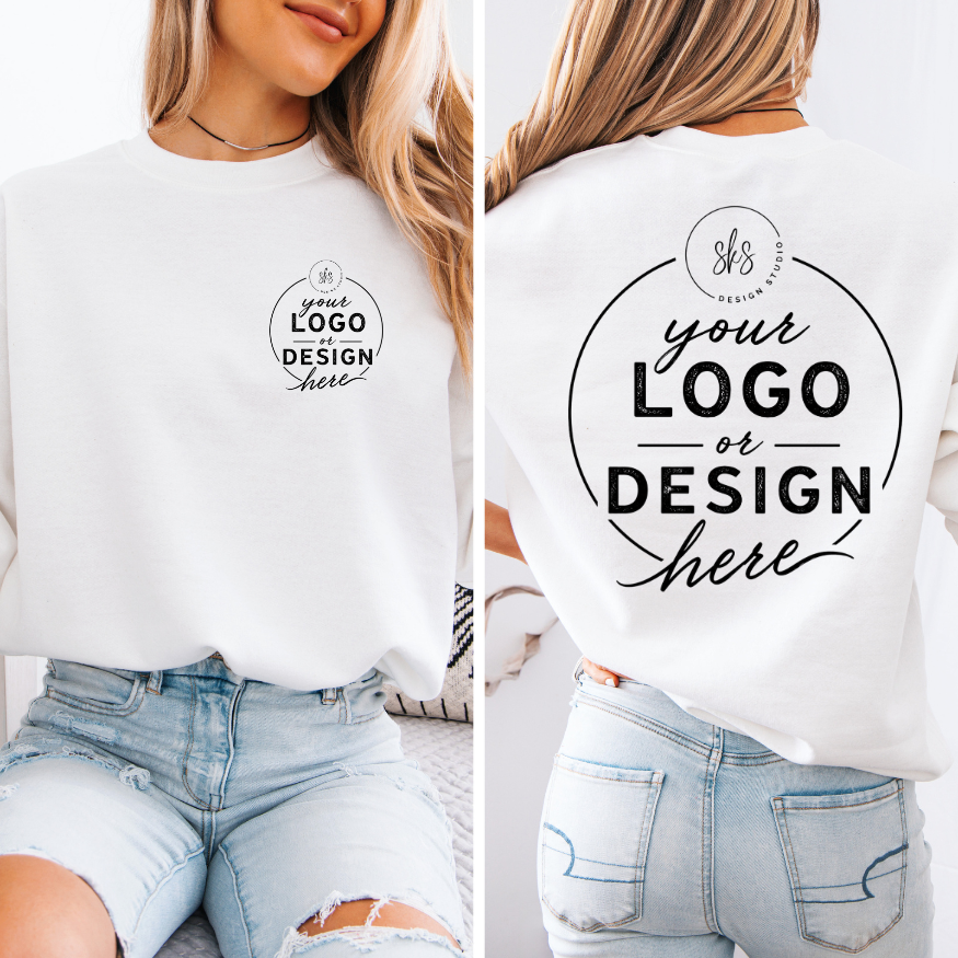 CUSTOM LOGO | Unisex Crewneck Sweatshirt [GILDAN]