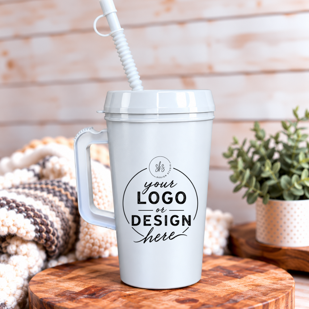 CUSTOM LOGO | UVDTF | 34oz Mega Trucker Mug