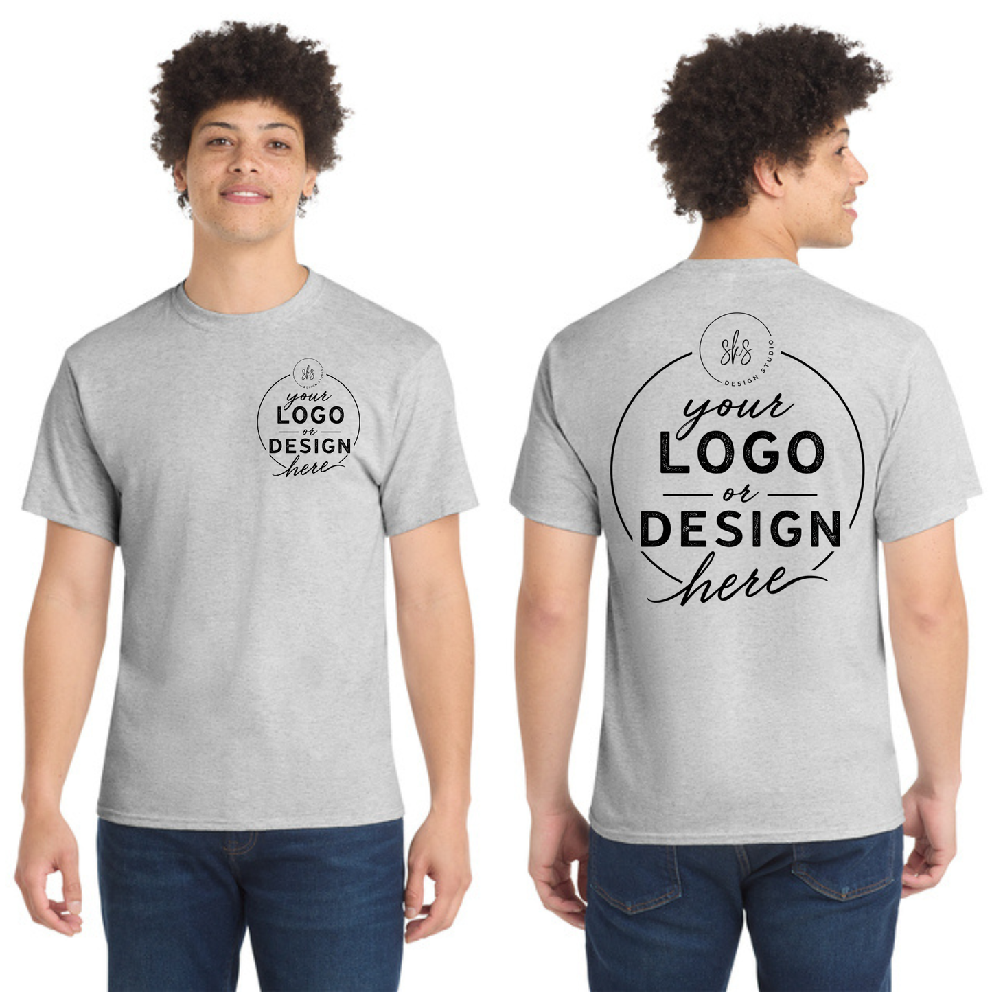 CUSTOM LOGO | Tall T-Shirt [Port & Co]