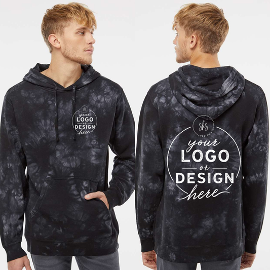 CUSTOM LOGO | Unisex Tie-Dyed Hoodie [INDEPENDENT TRADING CO.]