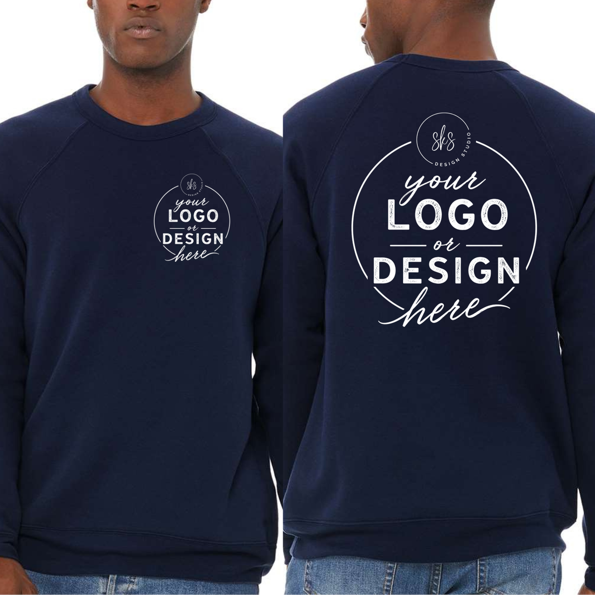 CUSTOM LOGO | Unisex Crewneck Sweatshirt [BELLA CANVAS]