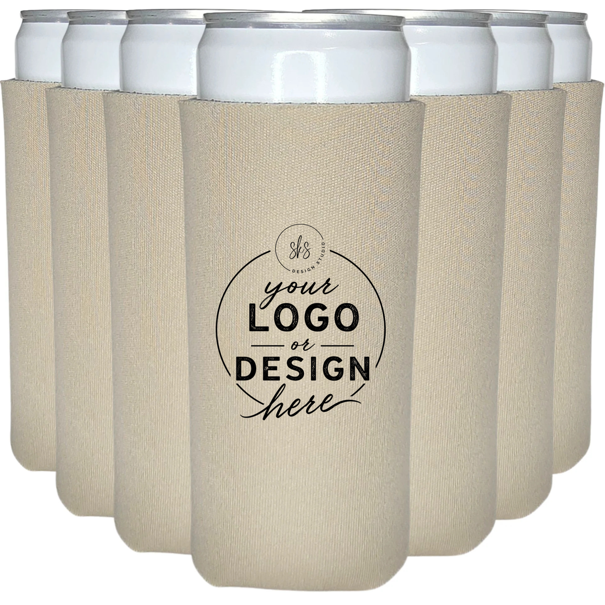 CUSTOM LOGO | Slim Can Coozie