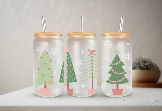Pastel Christmas Trees | UVDTF Cup Wrap 20oz