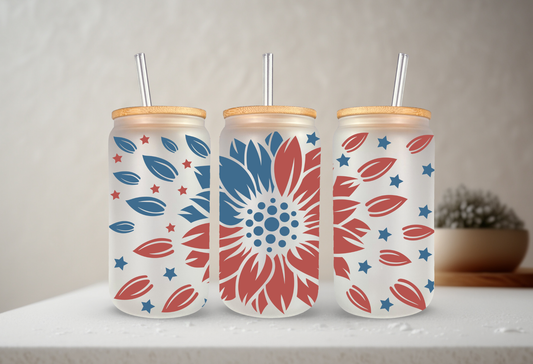 Patriotic Sunflower | UVDTF Cup Wrap 20oz