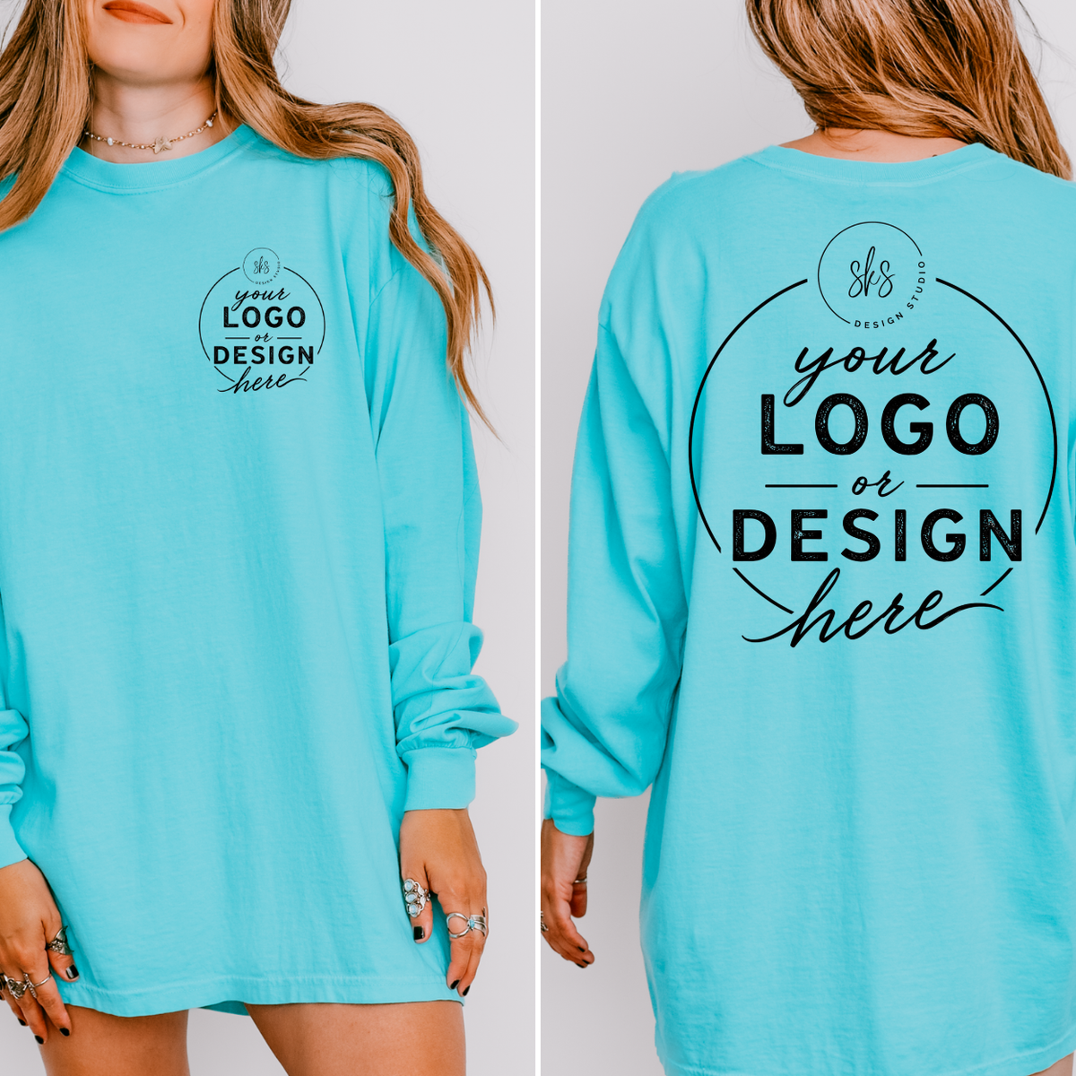 CUSTOM LOGO | Unisex Long Sleeve Shirt [COMFORT COLORS]