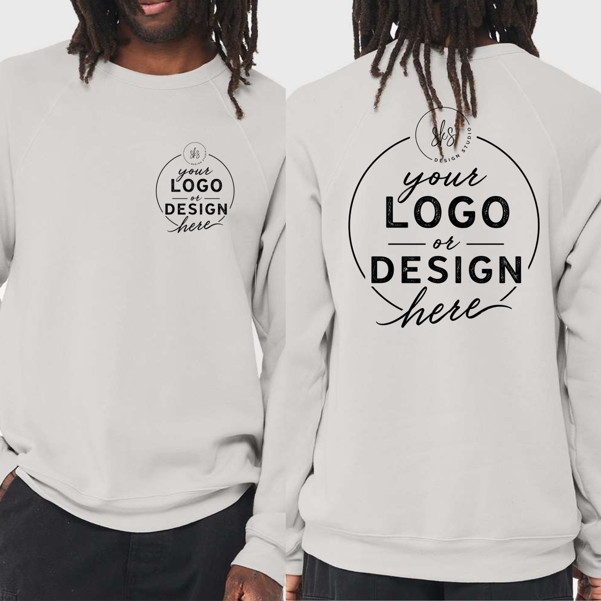 CUSTOM LOGO | Unisex Crewneck Sweatshirt [BELLA CANVAS]