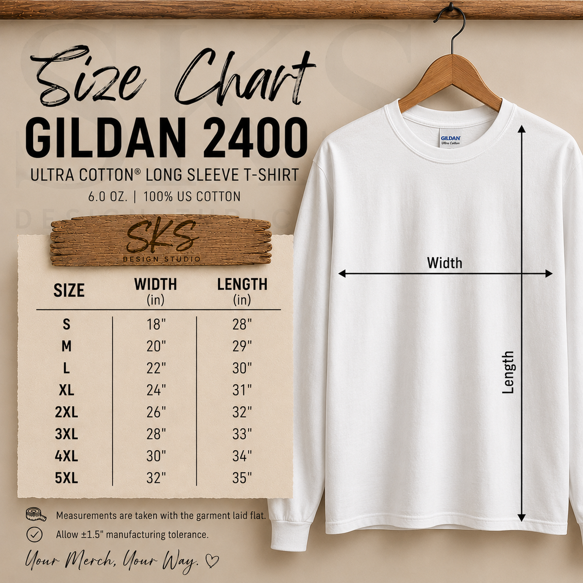 CUSTOM LOGO | Unisex Long Sleeve Shirt [GILDAN]