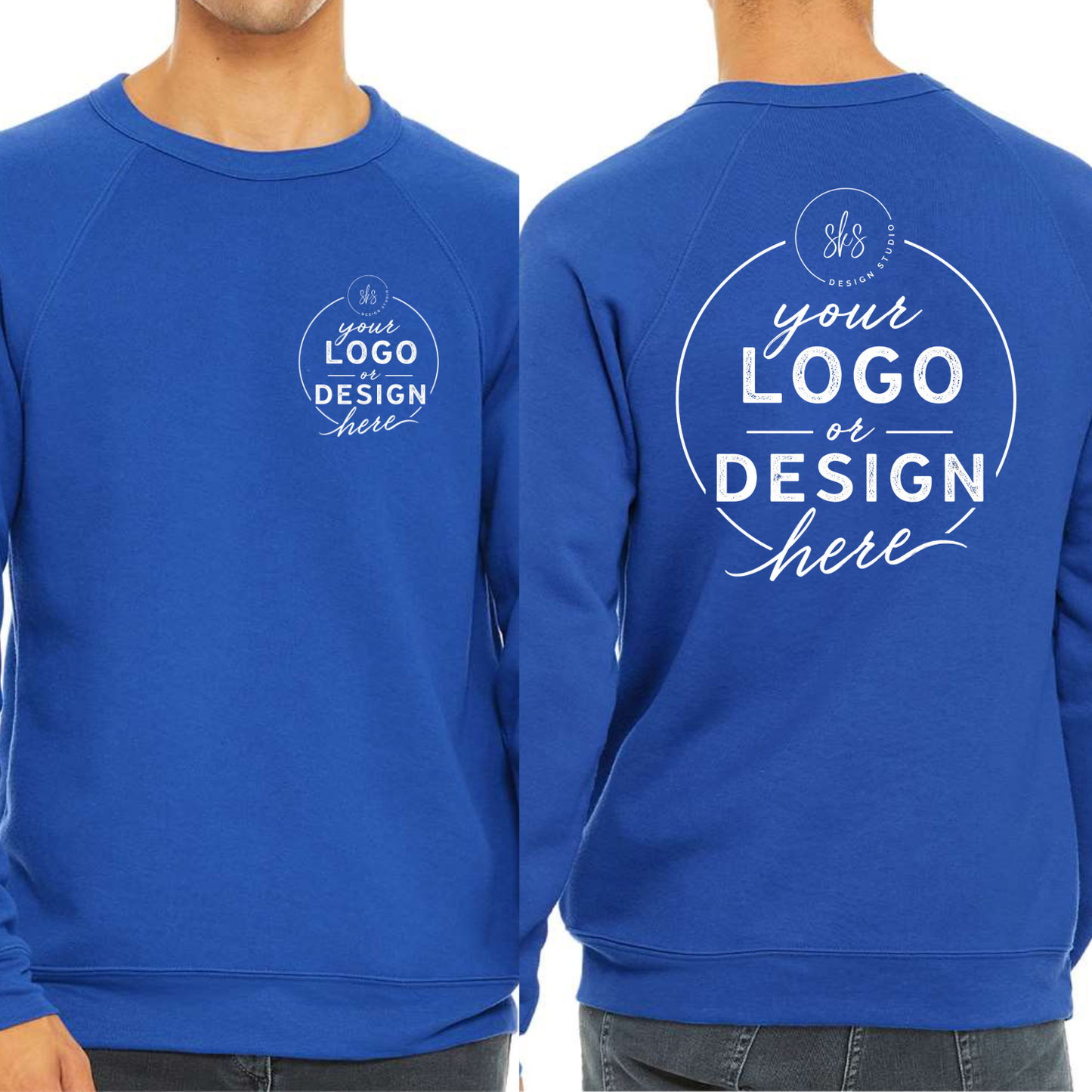 CUSTOM LOGO | Unisex Crewneck Sweatshirt [BELLA CANVAS]