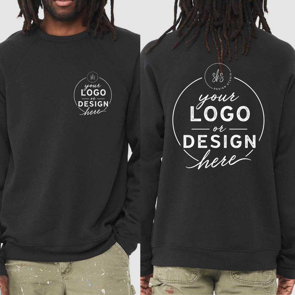 CUSTOM LOGO | Unisex Crewneck Sweatshirt [BELLA CANVAS]