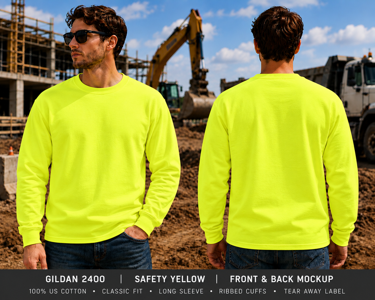 CUSTOM LOGO | Safety Unisex Long Sleeve T-Shirt [GILDAN]