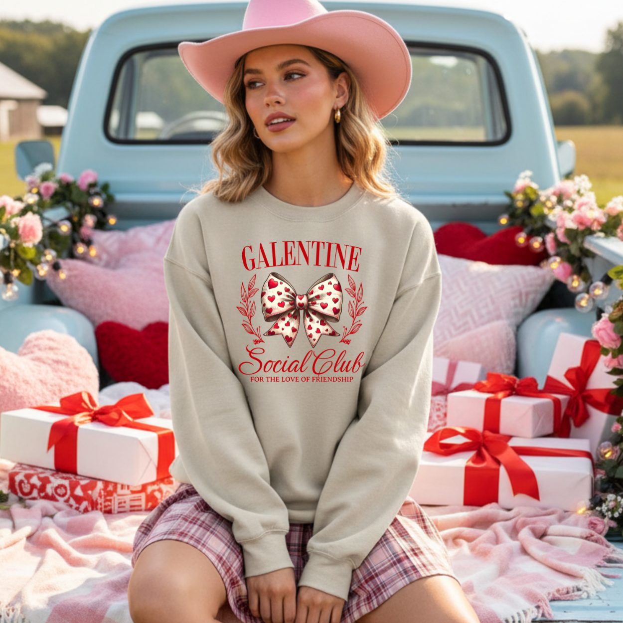 Galentine Social Club | Unisex Crewneck Sweatshirt [GILDAN]