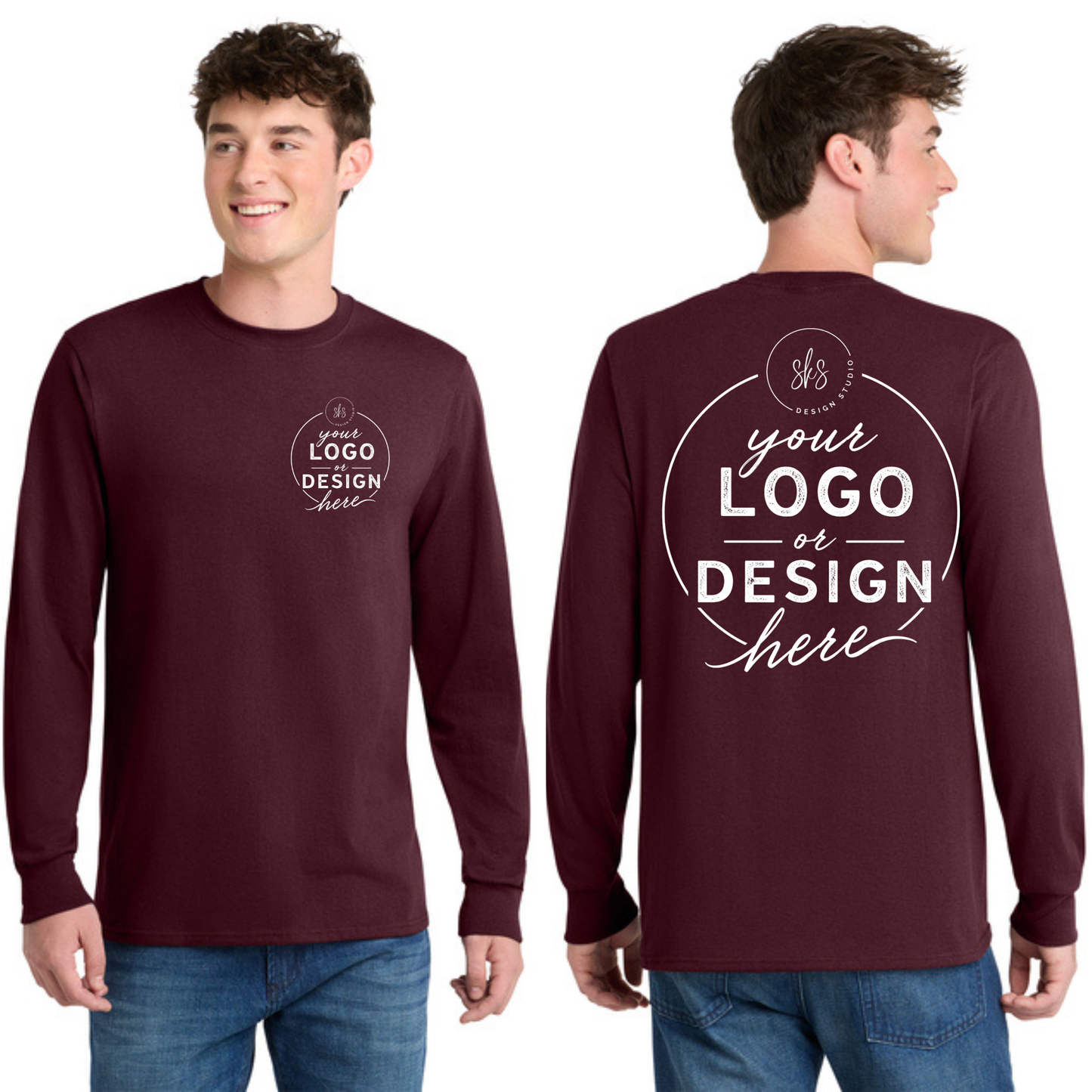 CUSTOM LOGO | Tall Long Sleeve Shirt [Port & Co]