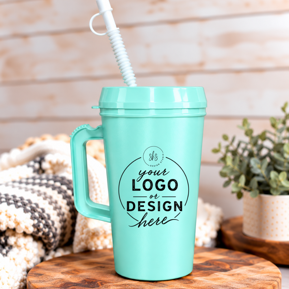 CUSTOM LOGO | UVDTF | 34oz Mega Trucker Mug