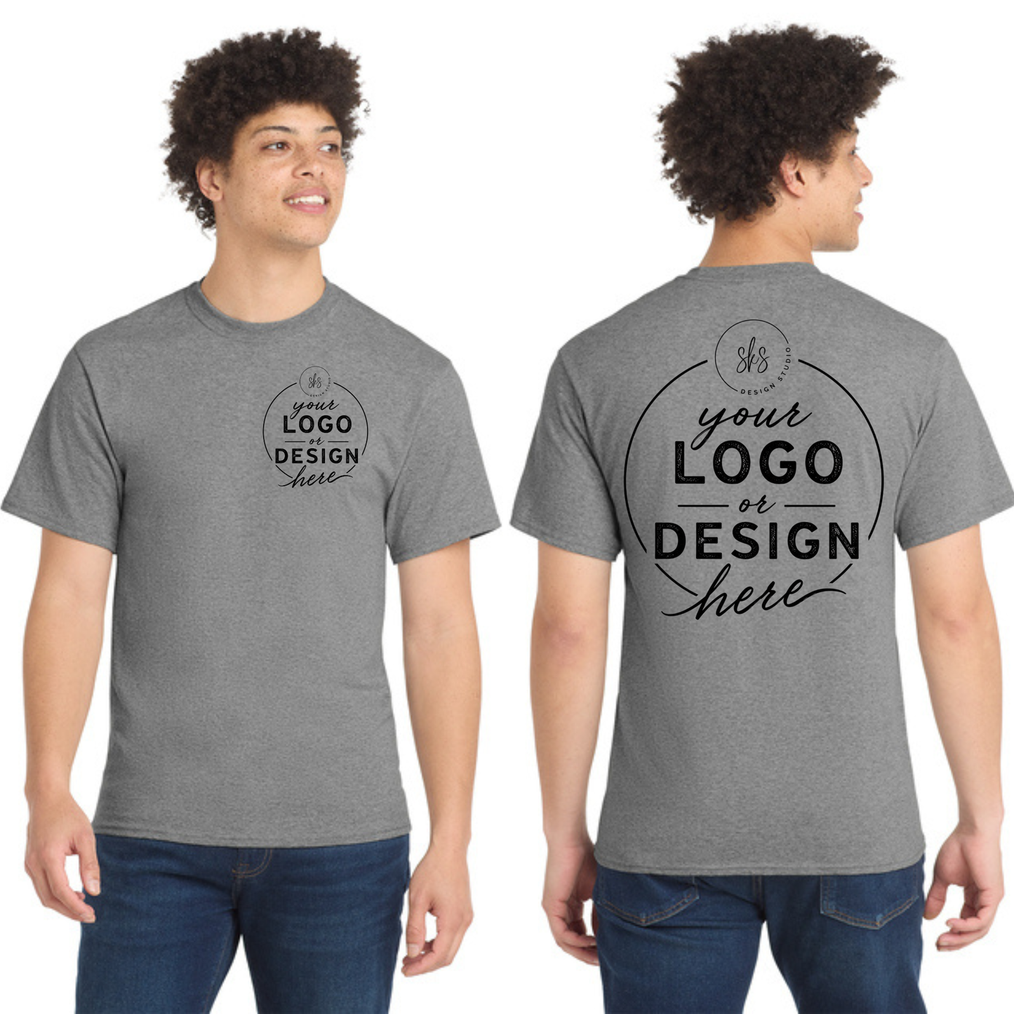 CUSTOM LOGO | Tall T-Shirt [Port & Co]