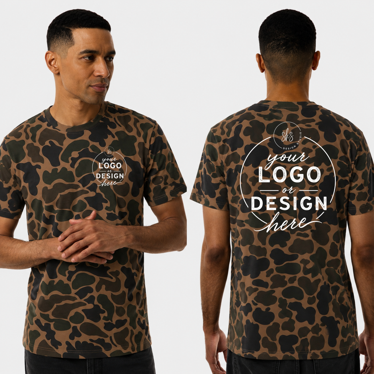 CUSTOM LOGO | Unisex Camo T-Shirt [INDEPENDENT TRADING CO]