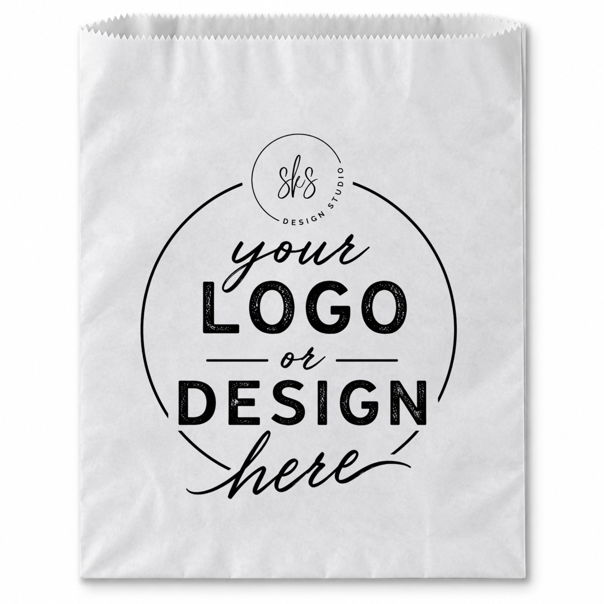 CUSTOM LOGO | Flat Merchandise Bag