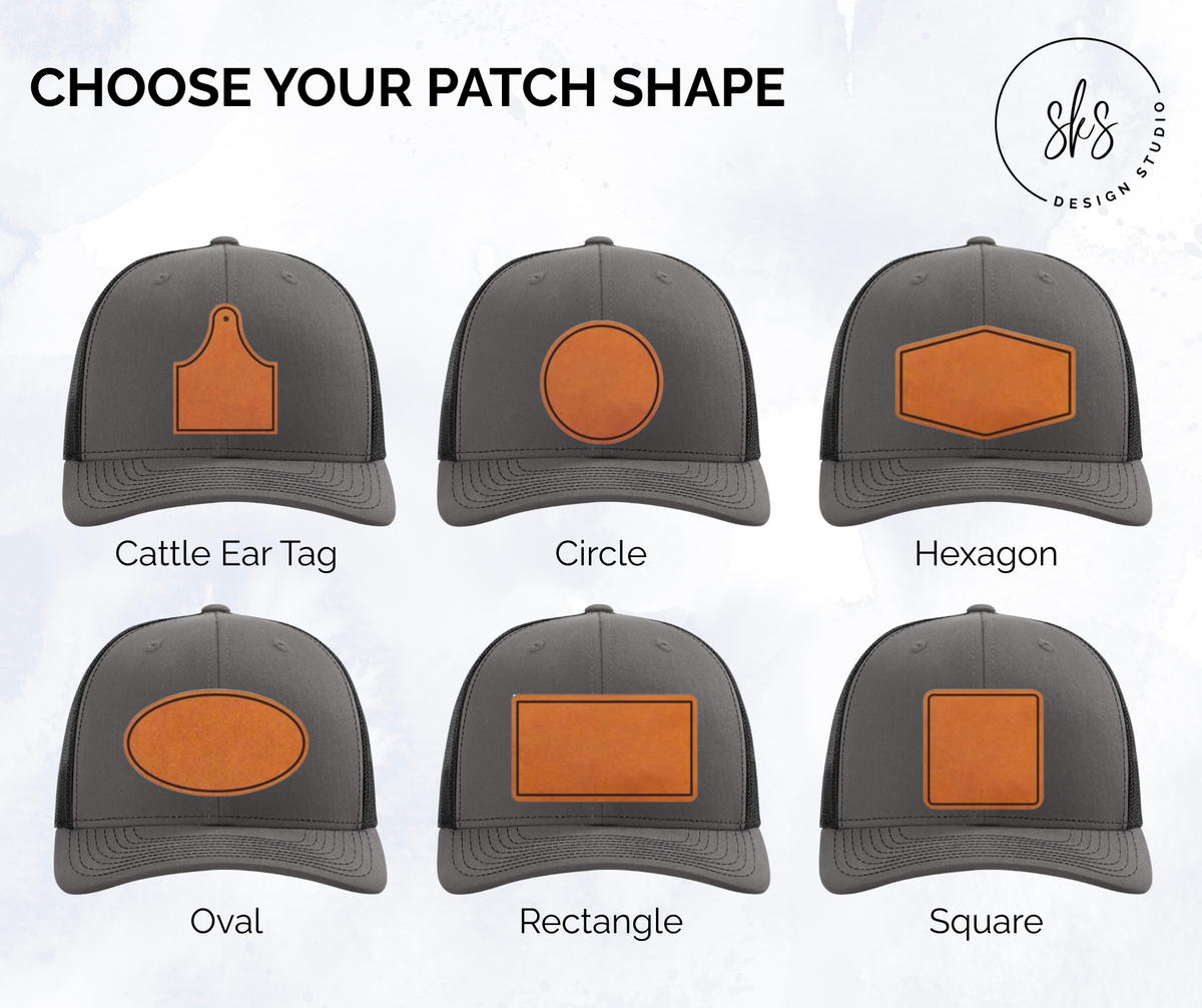 Blank Leather Hat Patches