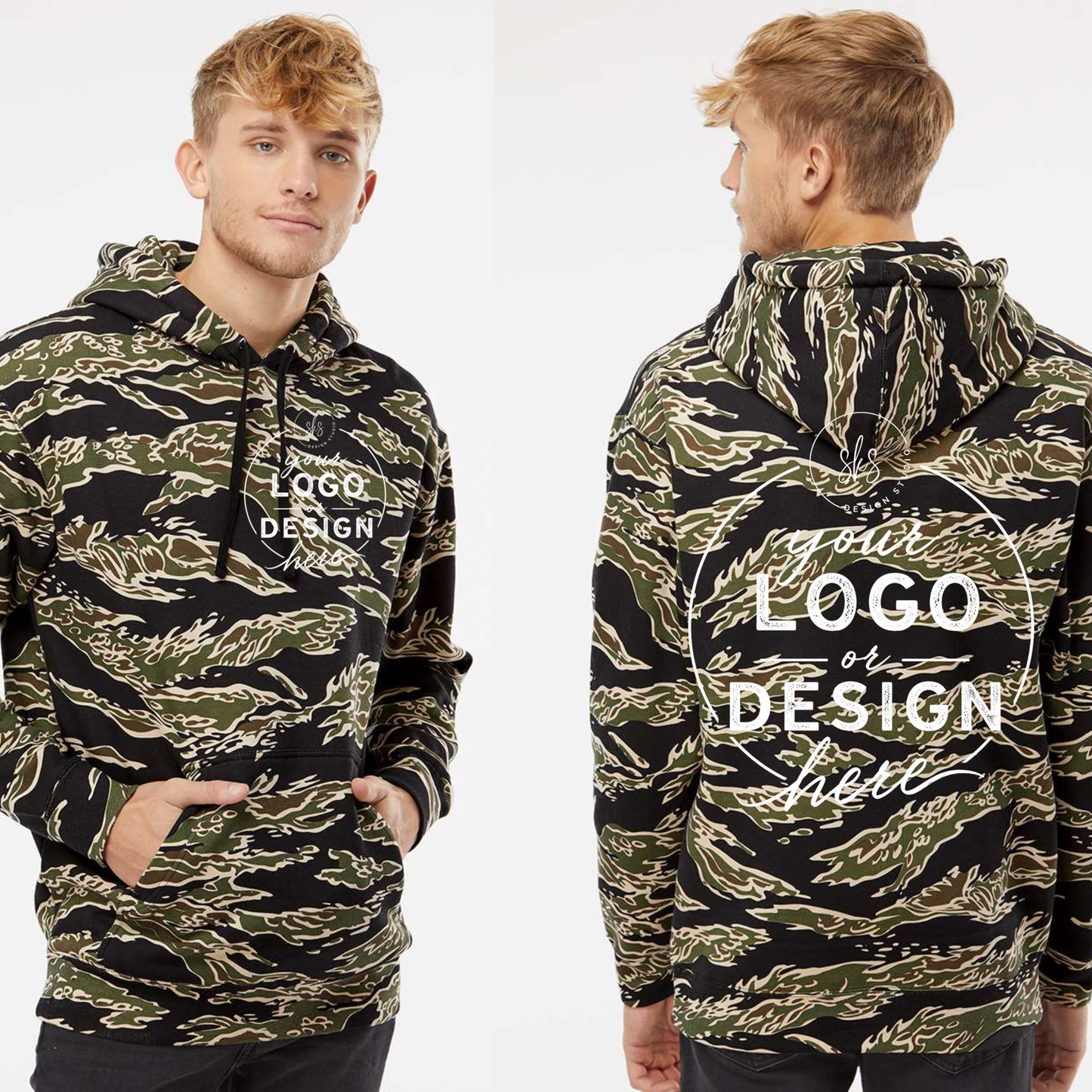 CUSTOM LOGO | Unisex Camo Hoodie [INDEPENDENT TRADING CO.]