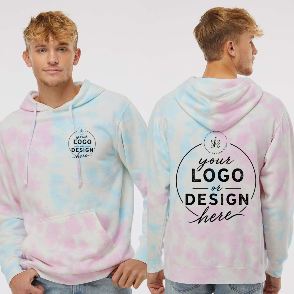CUSTOM LOGO | Unisex Tie-Dyed Hoodie [INDEPENDENT TRADING CO.]