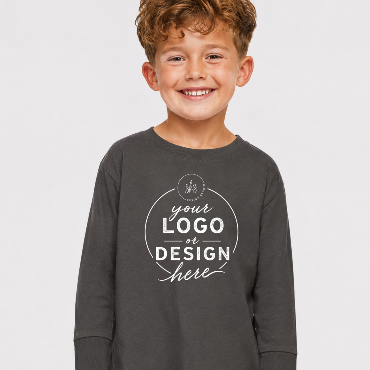 CUSTOM LOGO | Toddler Long Sleeve Shirt [RABBIT SKINS]